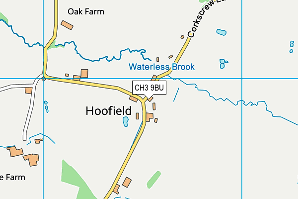 CH3 9BU map - OS VectorMap District (Ordnance Survey) CH3 9BU map - OS VectorMap District (Ordnance Survey)