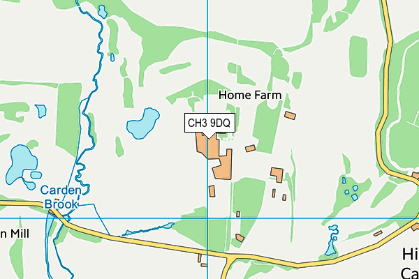 CH3 9DQ map - OS VectorMap District (Ordnance Survey) CH3 9DQ map - OS VectorMap District (Ordnance Survey)