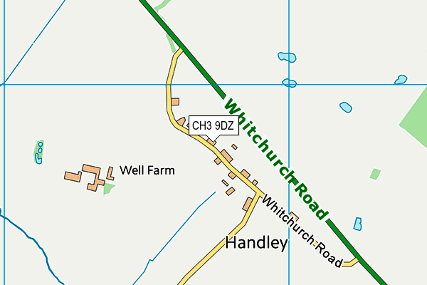 CH3 9DZ map - OS VectorMap District (Ordnance Survey) CH3 9DZ map - OS VectorMap District (Ordnance Survey)