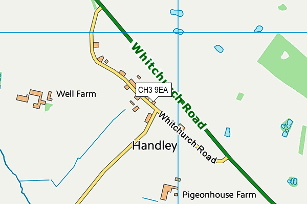 CH3 9EA map - OS VectorMap District (Ordnance Survey) CH3 9EA map - OS VectorMap District (Ordnance Survey)