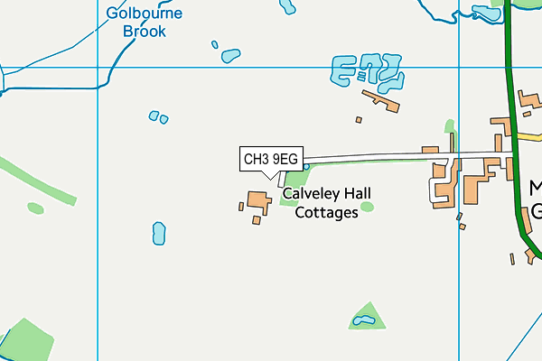 CH3 9EG map - OS VectorMap District (Ordnance Survey) CH3 9EG map - OS VectorMap District (Ordnance Survey)