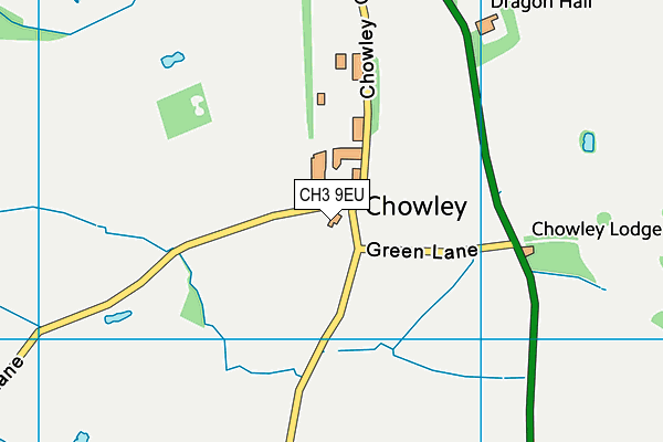 CH3 9EU map - OS VectorMap District (Ordnance Survey) CH3 9EU map - OS VectorMap District (Ordnance Survey)