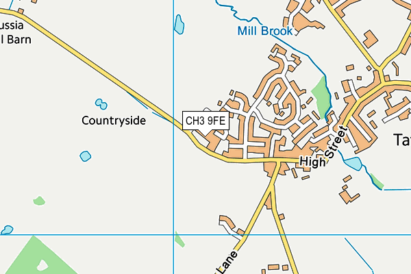 CH3 9FE map - OS VectorMap District (Ordnance Survey) CH3 9FE map - OS VectorMap District (Ordnance Survey)