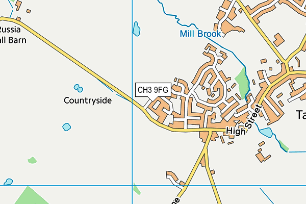 CH3 9FG map - OS VectorMap District (Ordnance Survey) CH3 9FG map - OS VectorMap District (Ordnance Survey)