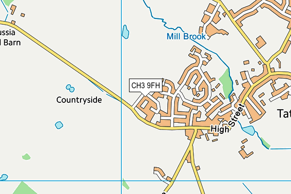 CH3 9FH map - OS VectorMap District (Ordnance Survey) CH3 9FH map - OS VectorMap District (Ordnance Survey)