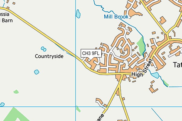 CH3 9FL map - OS VectorMap District (Ordnance Survey) CH3 9FL map - OS VectorMap District (Ordnance Survey)