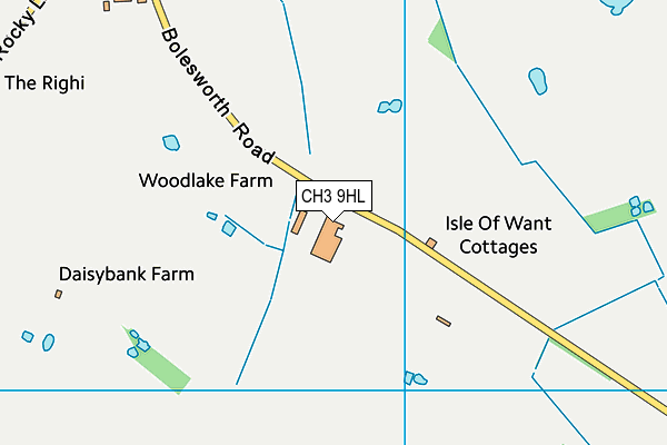 CH3 9HL map - OS VectorMap District (Ordnance Survey) CH3 9HL map - OS VectorMap District (Ordnance Survey)