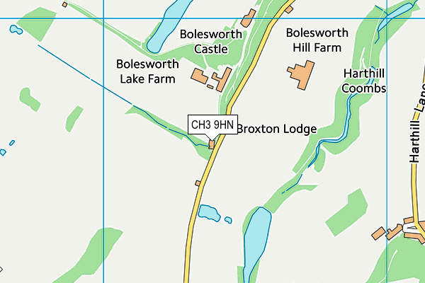 CH3 9HN map - OS VectorMap District (Ordnance Survey) CH3 9HN map - OS VectorMap District (Ordnance Survey)