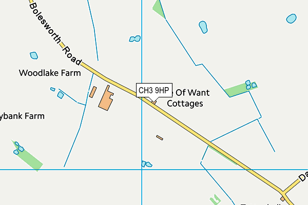 CH3 9HP map - OS VectorMap District (Ordnance Survey) CH3 9HP map - OS VectorMap District (Ordnance Survey)