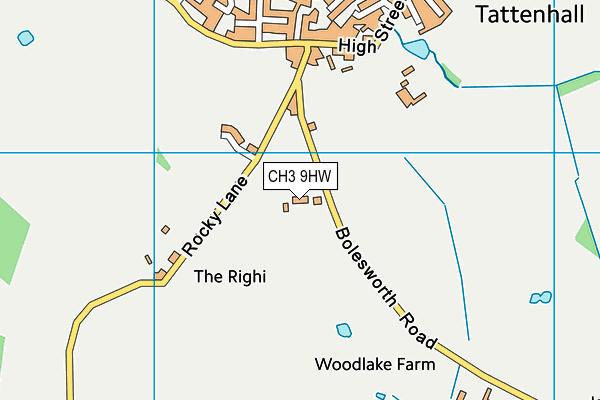 CH3 9HW map - OS VectorMap District (Ordnance Survey) CH3 9HW map - OS VectorMap District (Ordnance Survey)