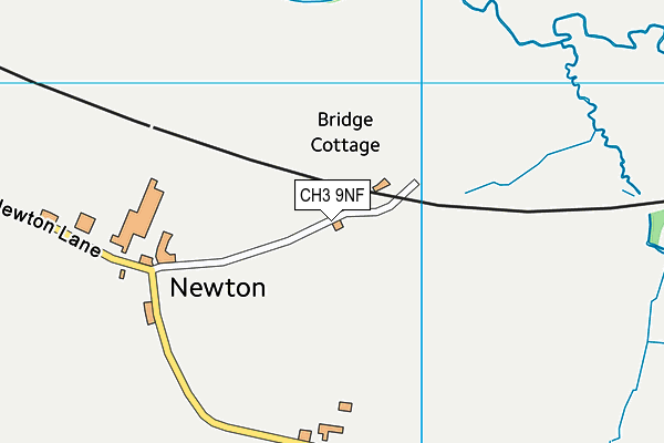 CH3 9NF map - OS VectorMap District (Ordnance Survey) CH3 9NF map - OS VectorMap District (Ordnance Survey)