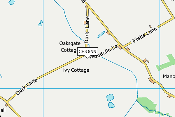 CH3 9NN map - OS VectorMap District (Ordnance Survey) CH3 9NN map - OS VectorMap District (Ordnance Survey)