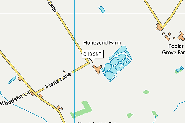 CH3 9NT map - OS VectorMap District (Ordnance Survey) CH3 9NT map - OS VectorMap District (Ordnance Survey)