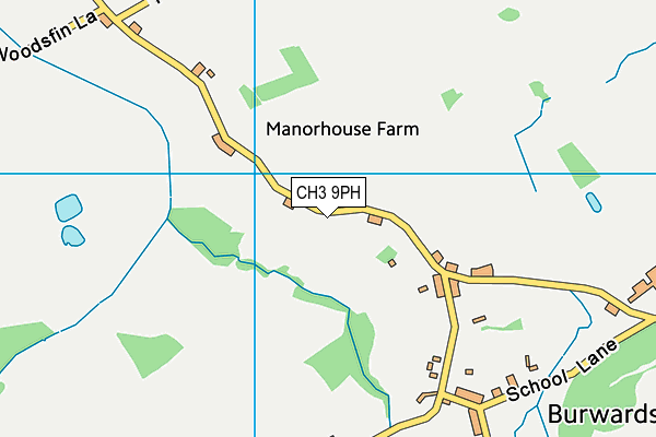 CH3 9PH map - OS VectorMap District (Ordnance Survey) CH3 9PH map - OS VectorMap District (Ordnance Survey)