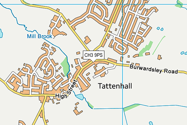 CH3 9PS map - OS VectorMap District (Ordnance Survey) CH3 9PS map - OS VectorMap District (Ordnance Survey)