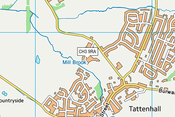 CH3 9RA map - OS VectorMap District (Ordnance Survey) CH3 9RA map - OS VectorMap District (Ordnance Survey)