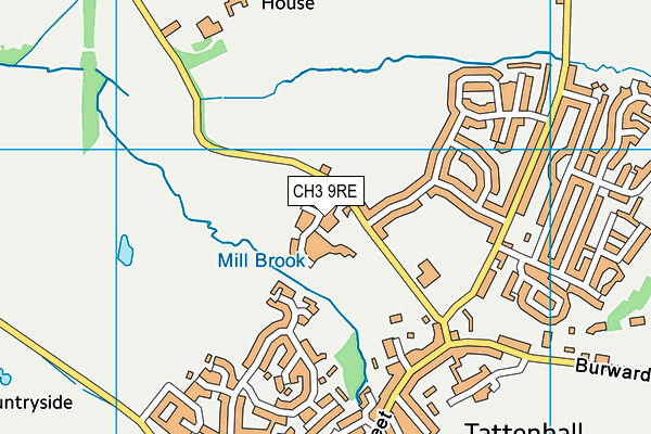 CH3 9RE map - OS VectorMap District (Ordnance Survey) CH3 9RE map - OS VectorMap District (Ordnance Survey)