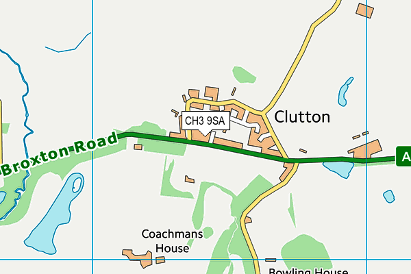 CH3 9SA map - OS VectorMap District (Ordnance Survey) CH3 9SA map - OS VectorMap District (Ordnance Survey)