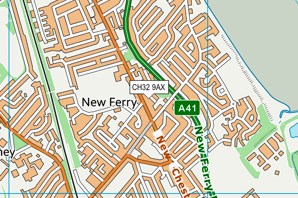 CH32 9AX map - OS VectorMap District (Ordnance Survey) CH32 9AX map - OS VectorMap District (Ordnance Survey)