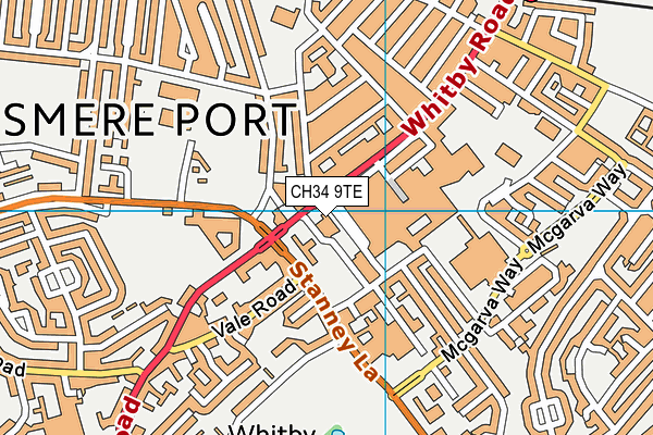 CH34 9TE map - OS VectorMap District (Ordnance Survey) CH34 9TE map - OS VectorMap District (Ordnance Survey)