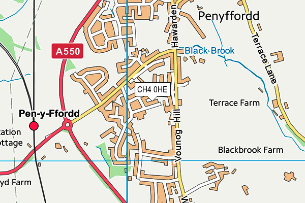 CH4 0HE map - OS VectorMap District (Ordnance Survey) CH4 0HE map - OS VectorMap District (Ordnance Survey)