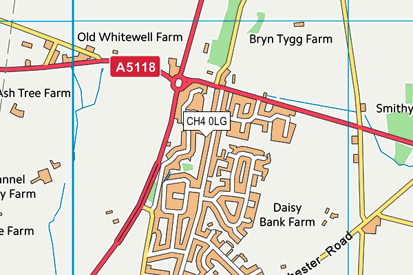 CH4 0LG map - OS VectorMap District (Ordnance Survey) CH4 0LG map - OS VectorMap District (Ordnance Survey)