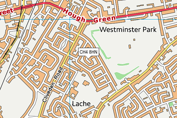 CH4 8HN map - OS VectorMap District (Ordnance Survey)