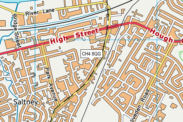 CH4 8QG map - OS VectorMap District (Ordnance Survey) CH4 8QG map - OS VectorMap District (Ordnance Survey)