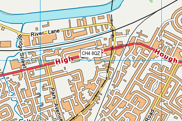 CH4 8QZ map - OS VectorMap District (Ordnance Survey) CH4 8QZ map - OS VectorMap District (Ordnance Survey)