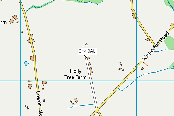 CH4 9AU map - OS VectorMap District (Ordnance Survey) CH4 9AU map - OS VectorMap District (Ordnance Survey)