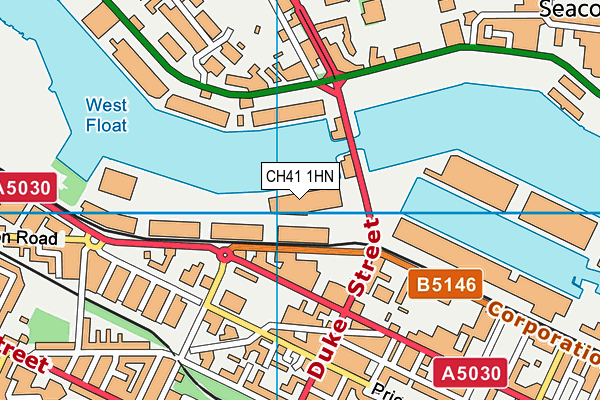 CH41 1HN map - OS VectorMap District (Ordnance Survey)