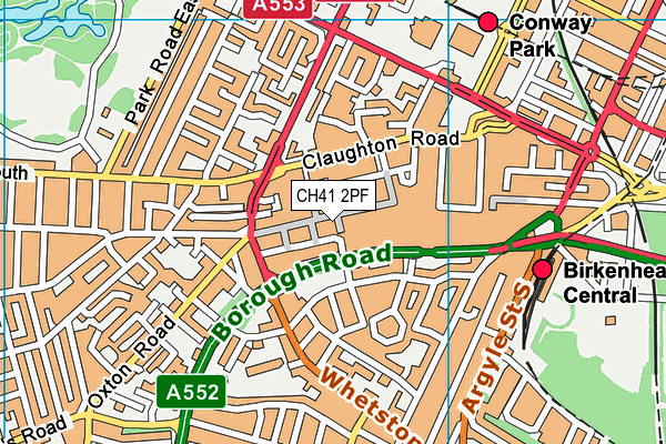 CH41 2PF map - OS VectorMap District (Ordnance Survey) CH41 2PF map - OS VectorMap District (Ordnance Survey)