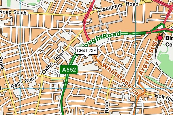 CH41 2XF map - OS VectorMap District (Ordnance Survey) CH41 2XF map - OS VectorMap District (Ordnance Survey)