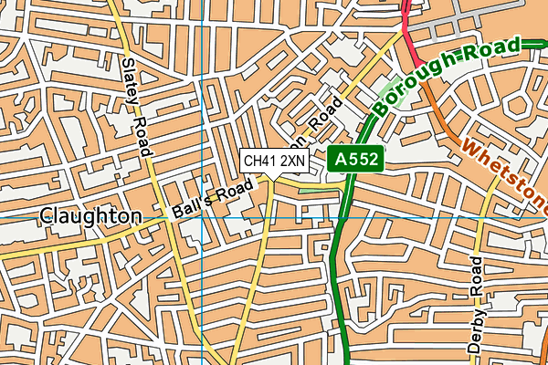 CH41 2XN map - OS VectorMap District (Ordnance Survey) CH41 2XN map - OS VectorMap District (Ordnance Survey)