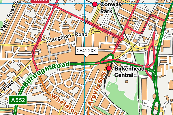 CH41 2XX map - OS VectorMap District (Ordnance Survey) CH41 2XX map - OS VectorMap District (Ordnance Survey)