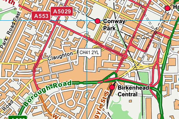 CH41 2YL map - OS VectorMap District (Ordnance Survey) CH41 2YL map - OS VectorMap District (Ordnance Survey)