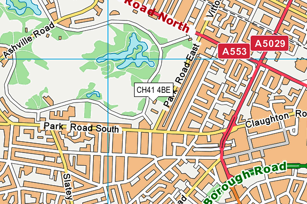 CH41 4BE map - OS VectorMap District (Ordnance Survey) CH41 4BE map - OS VectorMap District (Ordnance Survey)