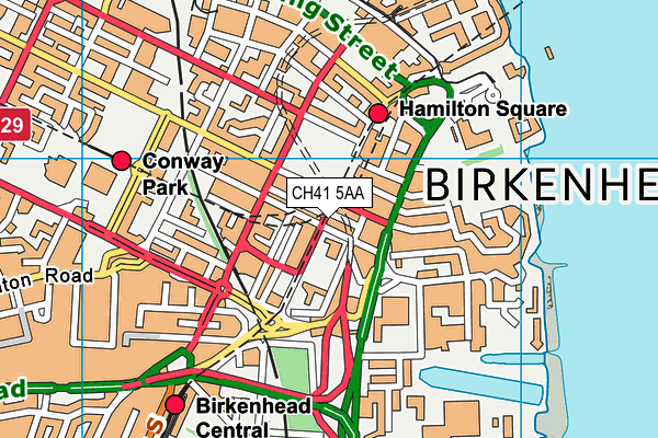 CH41 5AA map - OS VectorMap District (Ordnance Survey)