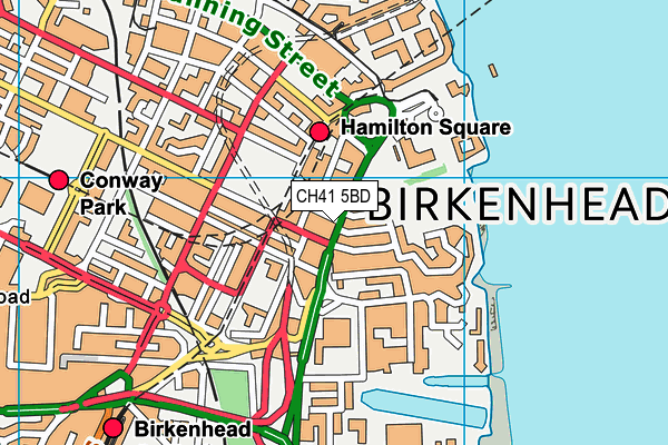 CH41 5BD map - OS VectorMap District (Ordnance Survey) CH41 5BD map - OS VectorMap District (Ordnance Survey)