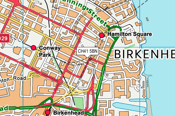 CH41 5BN map - OS VectorMap District (Ordnance Survey)