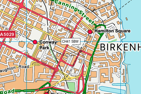 CH41 5BW map - OS VectorMap District (Ordnance Survey) CH41 5BW map - OS VectorMap District (Ordnance Survey)