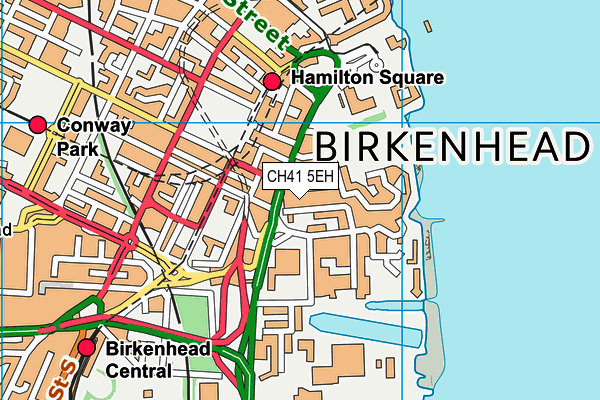 CH41 5EH map - OS VectorMap District (Ordnance Survey) CH41 5EH map - OS VectorMap District (Ordnance Survey)