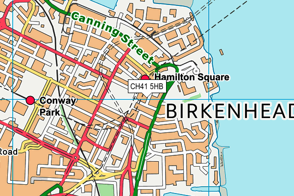 CH41 5HB map - OS VectorMap District (Ordnance Survey) CH41 5HB map - OS VectorMap District (Ordnance Survey)