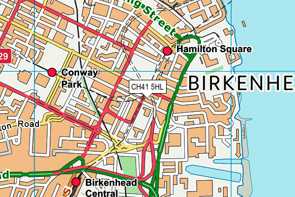 CH41 5HL map - OS VectorMap District (Ordnance Survey) CH41 5HL map - OS VectorMap District (Ordnance Survey)