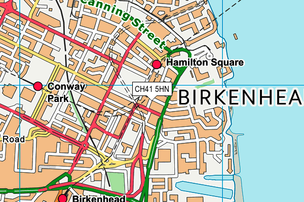 CH41 5HN map - OS VectorMap District (Ordnance Survey) CH41 5HN map - OS VectorMap District (Ordnance Survey)