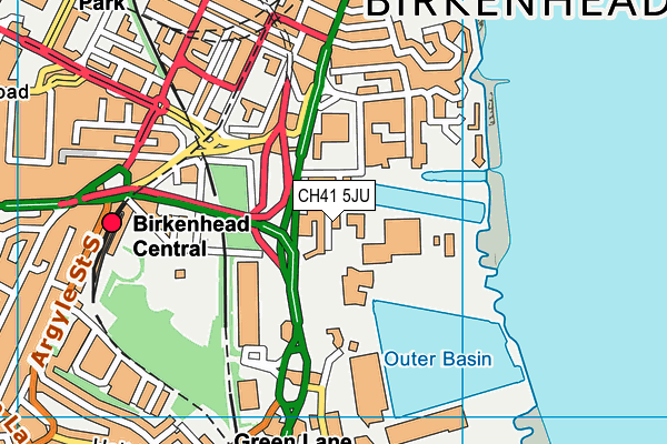 CH41 5JU map - OS VectorMap District (Ordnance Survey) CH41 5JU map - OS VectorMap District (Ordnance Survey)