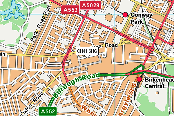 CH41 6HG map - OS VectorMap District (Ordnance Survey)