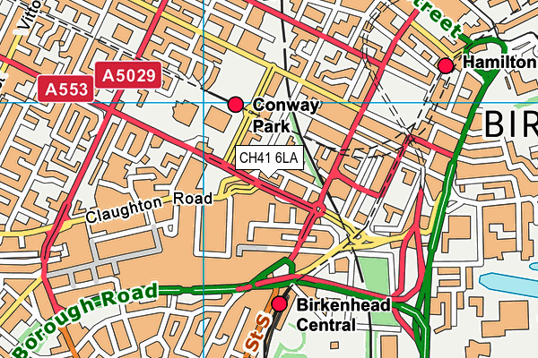 CH41 6LA map - OS VectorMap District (Ordnance Survey) CH41 6LA map - OS VectorMap District (Ordnance Survey)