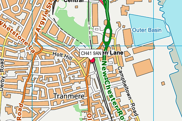 CH41 9AN map - OS VectorMap District (Ordnance Survey) CH41 9AN map - OS VectorMap District (Ordnance Survey)