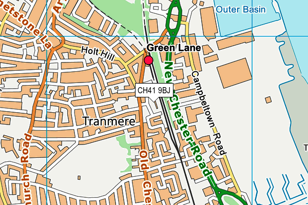 CH41 9BJ map - OS VectorMap District (Ordnance Survey) CH41 9BJ map - OS VectorMap District (Ordnance Survey)